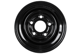 Llanta de acero para remolque UNITRAILER negra 6Jx10″ 5×112 ET:-4
