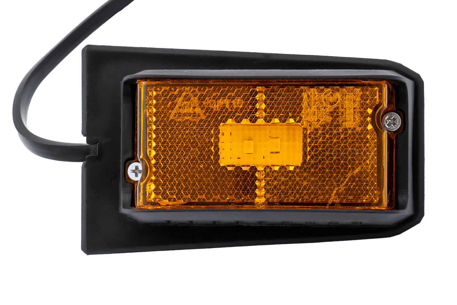 Luz de posición LED DOBPLAST DPT15 amarilla con soporte
