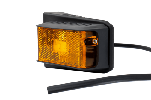 Luz de posición LED DOBPLAST DPT15 amarilla con soporte, reflector y cable de 0,5 m - Imagen 6