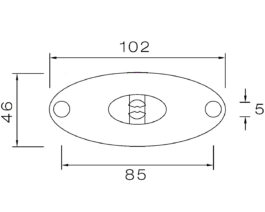 Piloto de gálibo Aspöck FLATPOINT II LED 0,5M