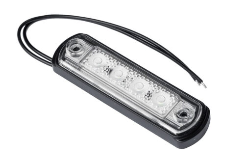 Piloto de gálibo LED con el soporte de goma Horpol blanco - Imagen 3