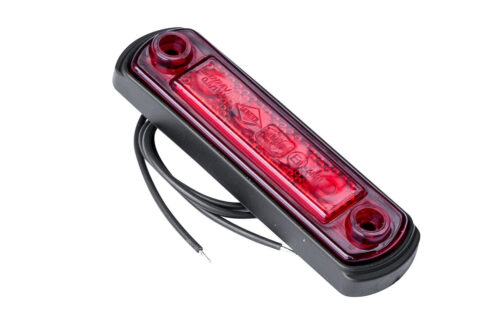 Piloto de gálibo LED con el soporte de goma Horpol rojo - Imagen 3