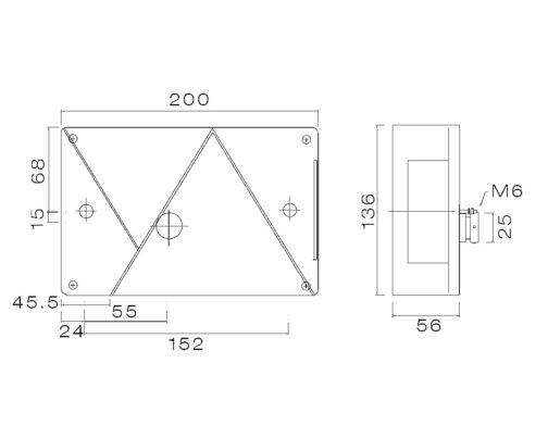 Piloto derecho trasero de 5 funciones Aspöck Multipoint IV - Imagen 2
