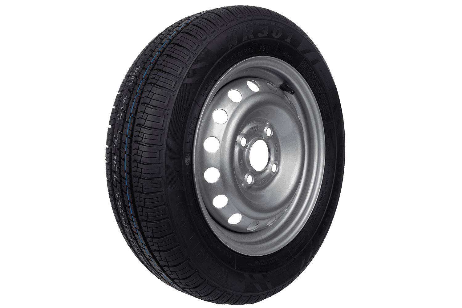 Rueda de remolque NEUMÁTICOS WANDA 155/70 R13 79N LLANTA TRAILER TOP 4Jx13"H2 4x100 ET:30
