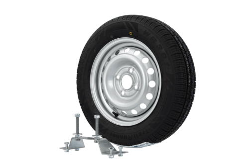 Rueda de repuesto para remolque con soporte TIRE WANDA 155/70 R13 79N RIM TRAILER TOP 4Jx13"H2 4x100 ET:30 - Imagen 2