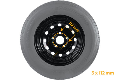 Rueda reforzada para remolque LINGLONG TIRE 165/80 R13C 96/94N UNITRAILER RIM negro 4.5Jx13" 5x112 ET:30 - Imagen 2