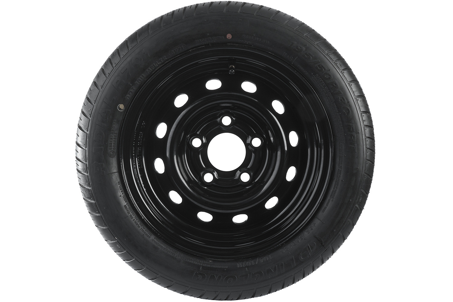 Rueda reforzada para remolque LINGLONG TIRE 195/50 R13C 104/101N UNITRAILER RIM negro 5.5Jx13" 5x112 ET:30