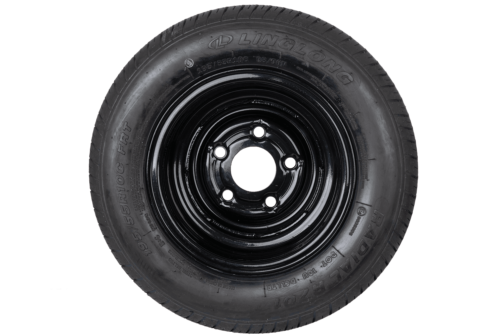 Rueda reforzada para remolque LINGLONG TIRE 195/55 R10C 98/96N UNITRAILER RIM negro 6Jx10" 5x112 ET:-4