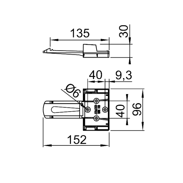 Soporte de montaje AL-KO para calzo de rueda UK10 K-2 - Imagen 4