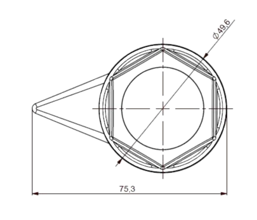 TAPA TORNILLO INDICADOR TIR AMARILLO ALTO F33 NEON - Imagen 2